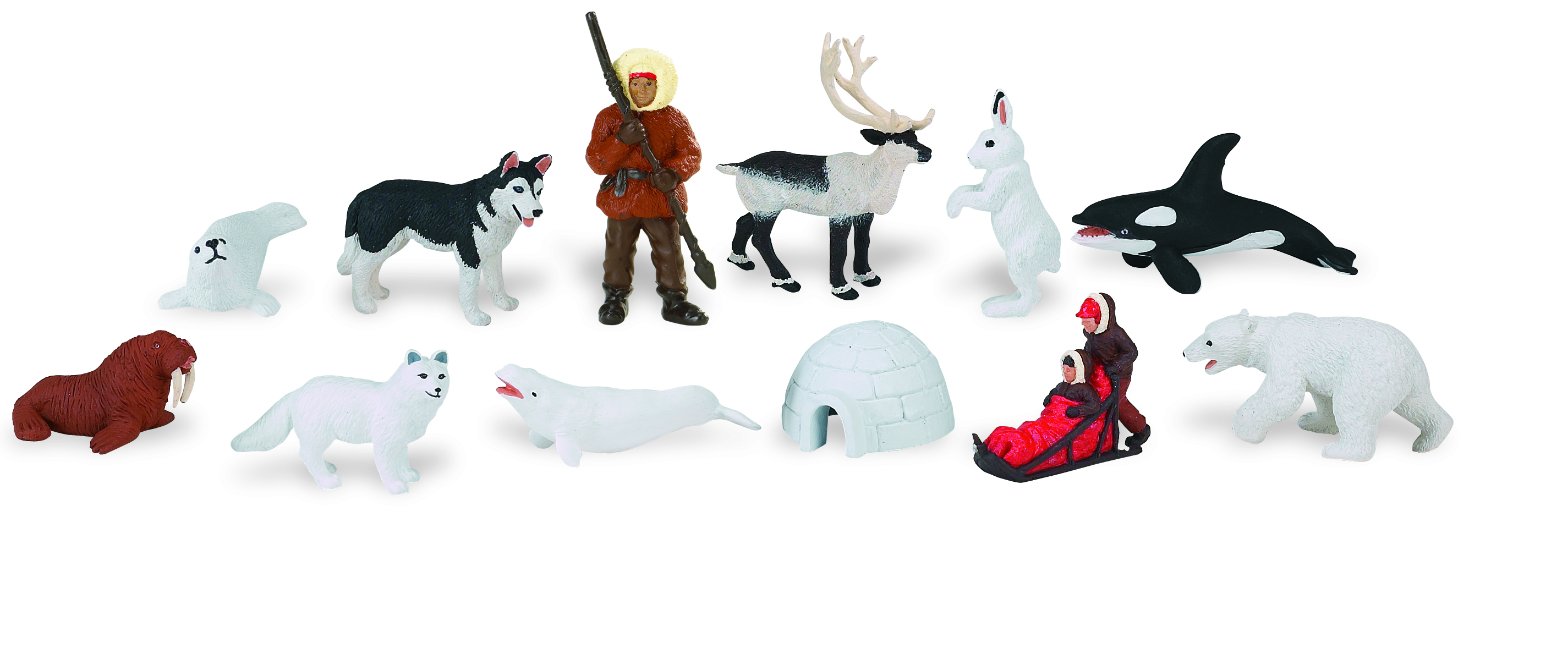 plastic arctic animal figures