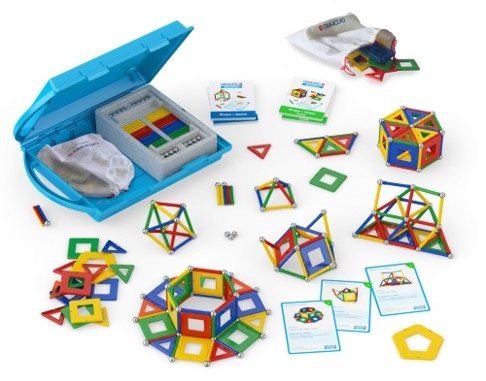 EDUCATION Set 216 Geometry LAB small  (244 pieces + 40 cards) 