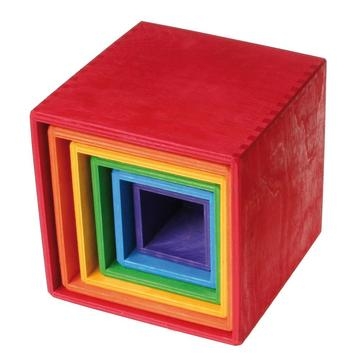 Wooden Rainbow Box Set - 6 pcs 