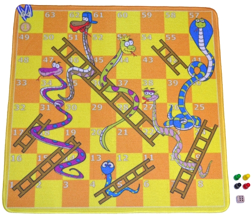 Education Essentials - Snake & Ladders Game Carpet