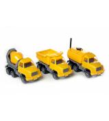  Plasto Construction set with concrete mixer, truck and tanker 