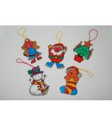 SmartCraft Glass Painted Christmas Decorations